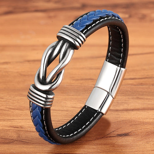 Pulseira Masculina de Couro KNOT #002