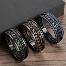 Carregar imagem no visualizador da galeria, Pulseira Masculina de Couro ROPE