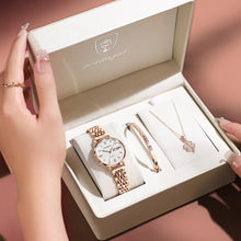 Carregar imagem no visualizador da galeria, Kit Relógio Feminino + pulseira + colar AURA #351