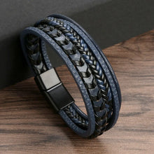 Carregar imagem no visualizador da galeria, Pulseira Masculina de Couro ROPE