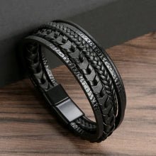Carregar imagem no visualizador da galeria, Pulseira Masculina de Couro ROPE