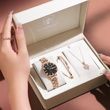 Carregar imagem no visualizador da galeria, Kit Relógio Feminino + pulseira + colar AURA #351
