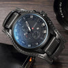 Relógio Masculino Luxo Militar pulseira de Couro #005