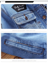 Carregar imagem no visualizador da galeria, Jaqueta Masculina Jeans Slim Fit #003