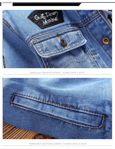 Jaqueta Masculina Jeans Slim Fit #003