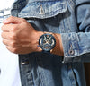 Relógio Masculino Luxo Pulseira de Couro #026